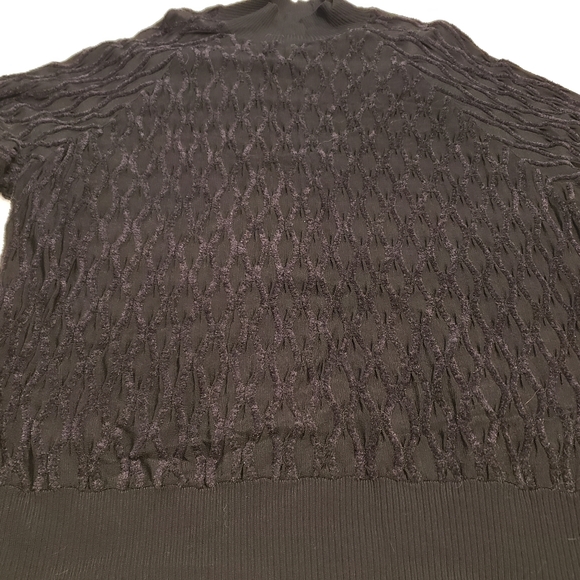 Love & Legend Black Textured Mock Neck Top - Picture 8 of 16